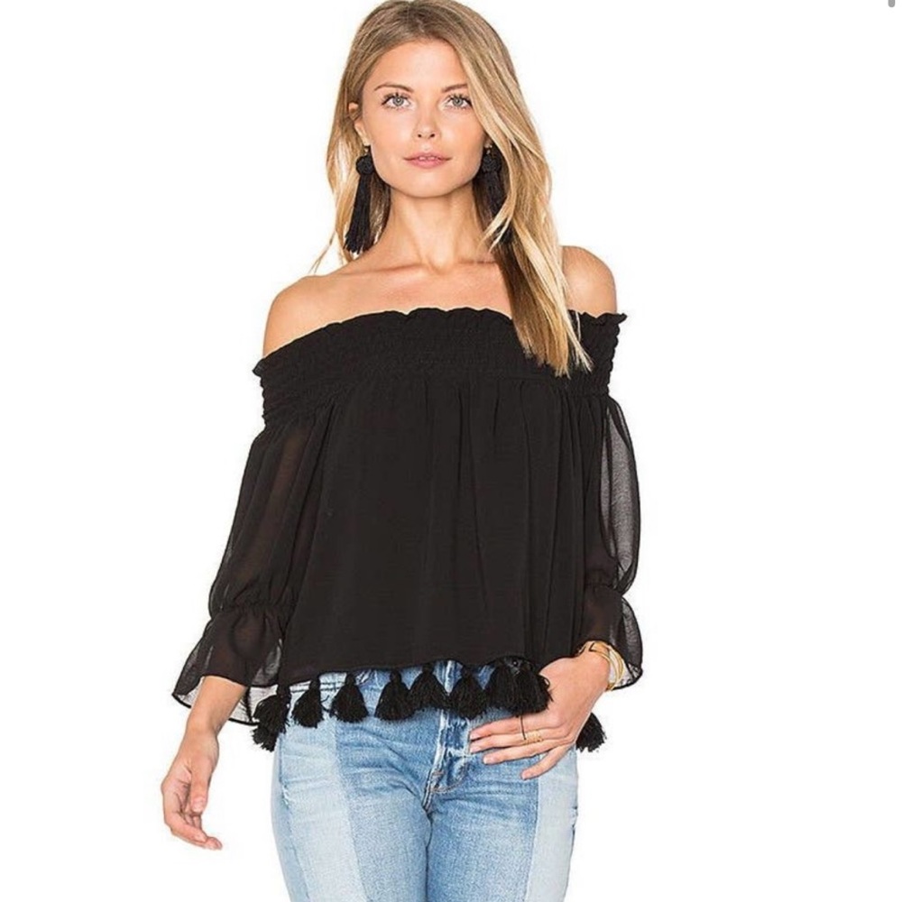 Misa Fontane Off the Shoulder top
